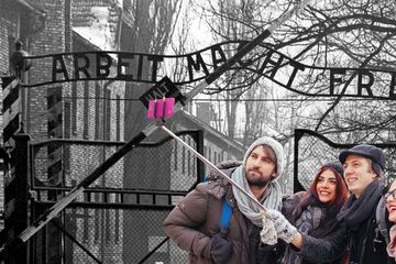 President home auschwitz selfie